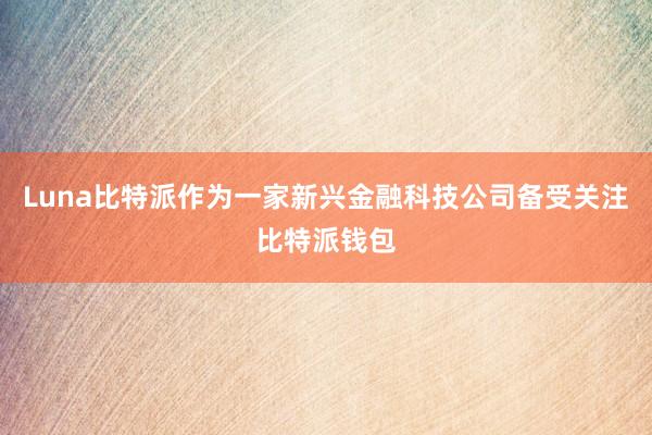 Luna比特派作为一家新兴金融科技公司备受关注比特派钱包