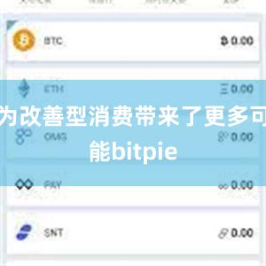 为改善型消费带来了更多可能bitpie