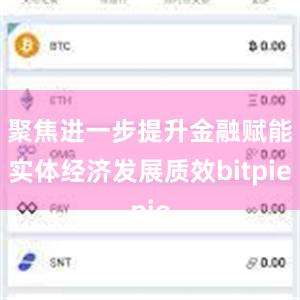 聚焦进一步提升金融赋能实体经济发展质效bitpie